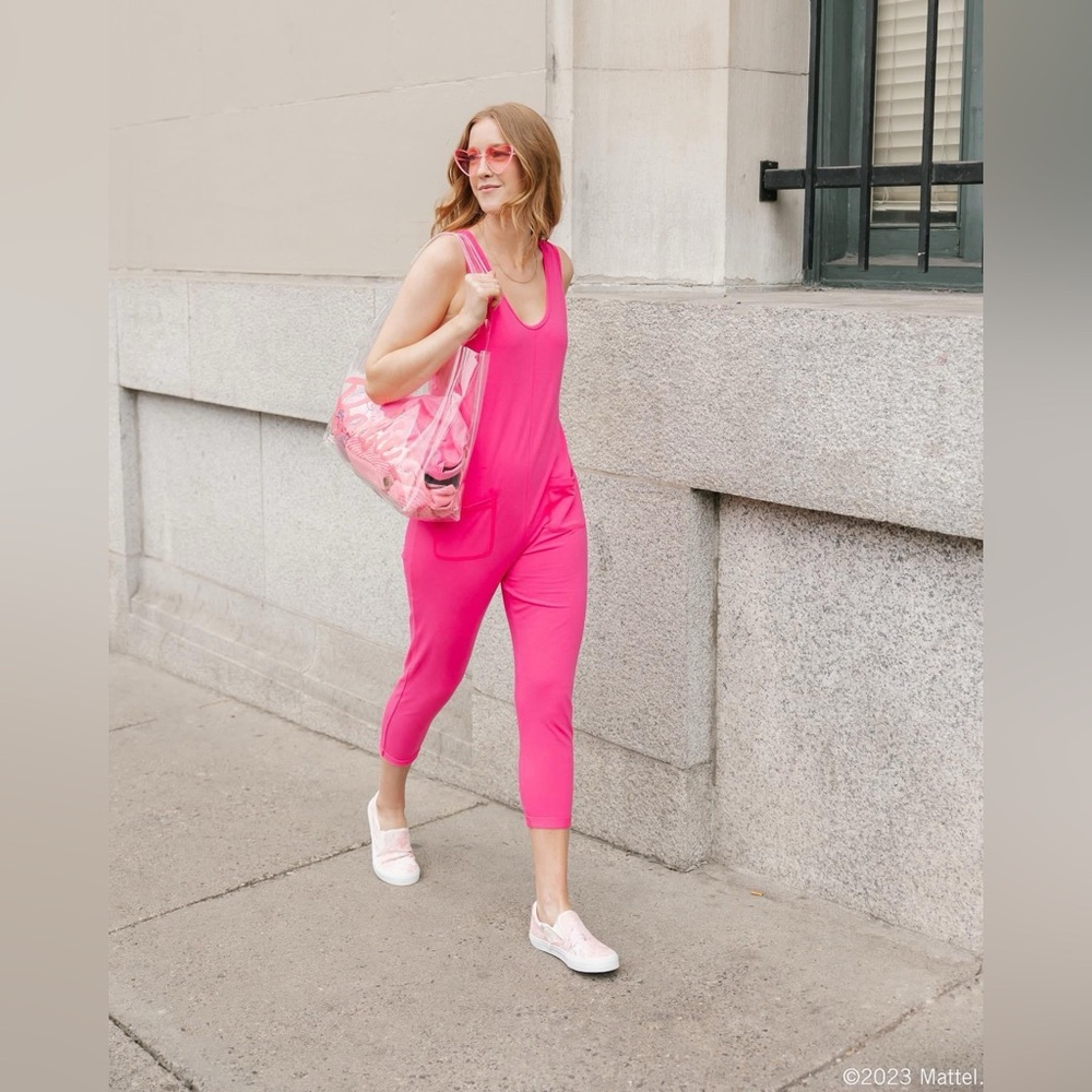 Smash + Tess x Barbie™ Women’s Saturday Romper – Barbie™ Pink – Size XS
